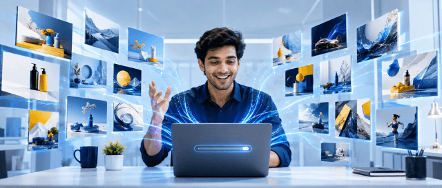 Ten ad designs with AI